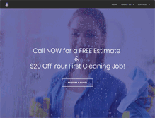 Tablet Screenshot of cleaningrevolution.com